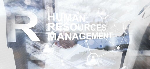 HR. Human resource and outsourcing concept. Team building innovative recruitment employee