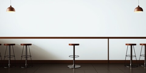 Rustic Bar Stool Clip Art Design for Restaurant Menu