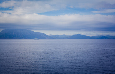 The Northern Coast of Morocco seen from the ocean