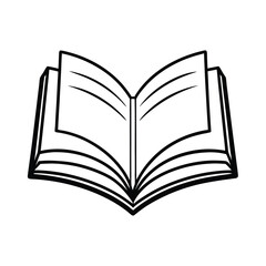 open book vector illustration