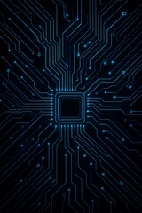 The intricate dance of light across a motherboard illuminating the hidden pathways of a digital