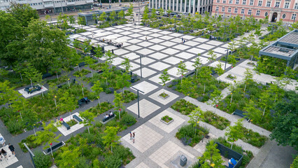Nowy Targ Square, Wroclaw, Lower Silesia Poland.