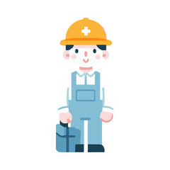 
illustration design of a technician