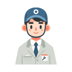 
illustration design of a technician