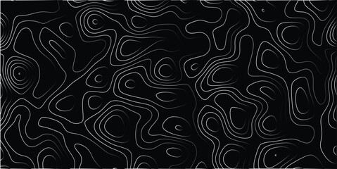 Abstract white contour lines over dark grayscale background creating a fluid topographic aesthetic with depth and dimension