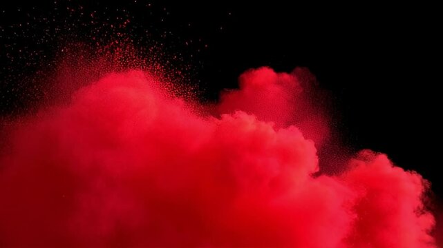 red smoke background