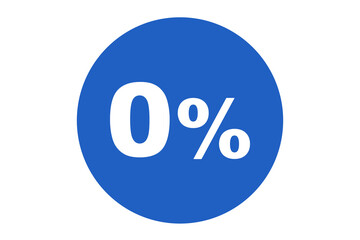 zero percentage icon