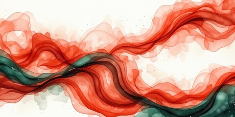 Serene Rheum Watercolor Panorama