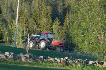 tractor in the field