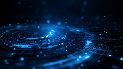Fototapeta premium Abstract digital futuristic background representing data flow technology and network connectivity