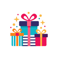 gift icons icon vector art illustration