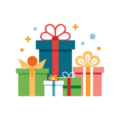 gift icons icon vector art illustration