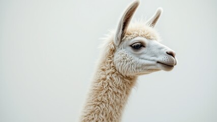 Obraz premium Simple Llama Illustration Wallpaper for Mobile Phone Background