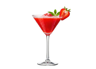 frozen strawberry martini or daiquiri cocktail