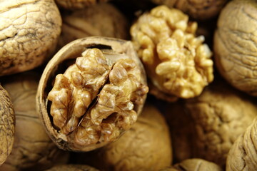 Orzechy w fioletowym pojemniku