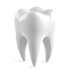  white tooth icon on a transparent background