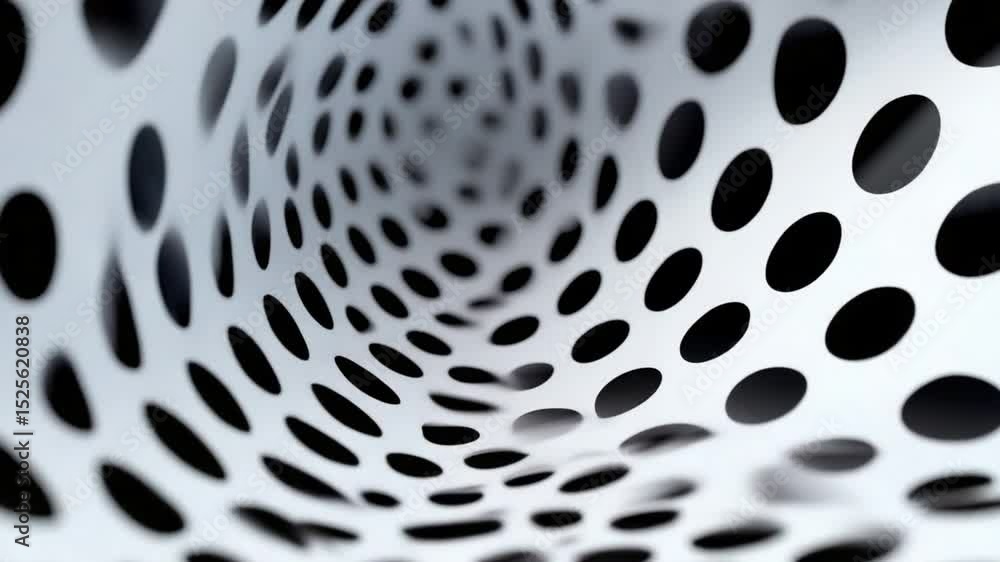 Aufkleber abstract perforated structure: an artistic, high-angle perspective offers an entrancing gaze into a 