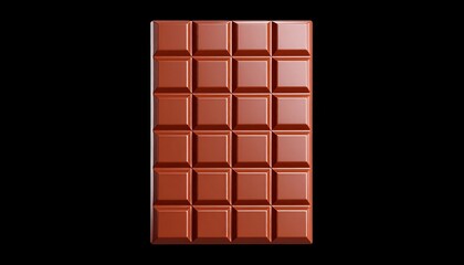 Chocolate bar, rectangular, smooth