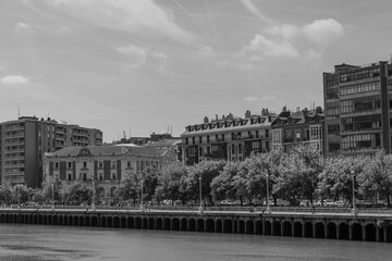 Die stadt Bilbao im spanischen Baskenland