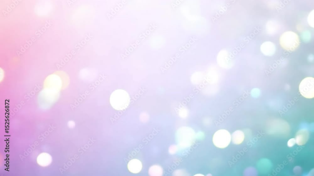 Poster dreamy background with soft pastel colors and shimmering bokeh lights for magical design projects