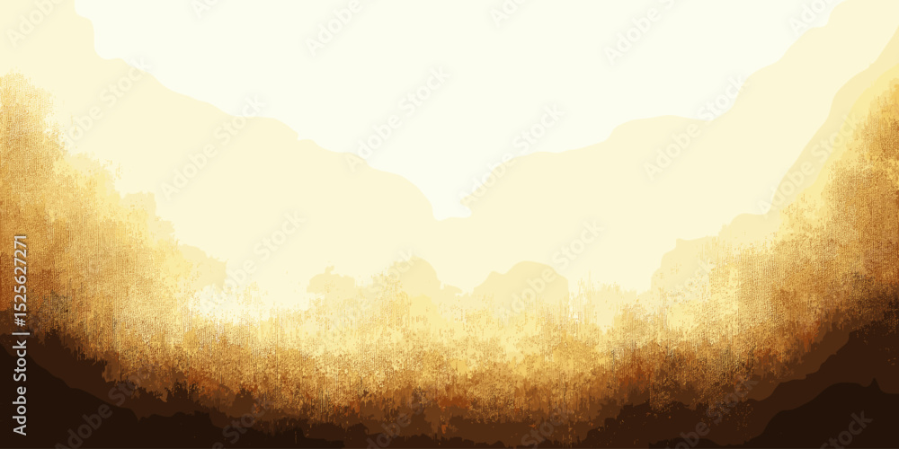 Poster abstract gradient background in warm tones of yellow and brown