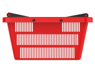 shopping basket market shop isolated in transparend background PNG