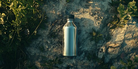 This is a lightweight stainless steel insulated water container suitable for outdoor activities or picnics. It keeps beverages cold and has a wide mouth for easy cleaning.