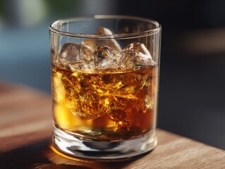 Ice cubes in a drink