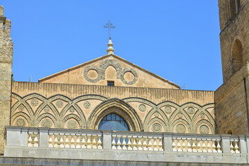 Obraz premium church, duomo, monreale, sicily, italy