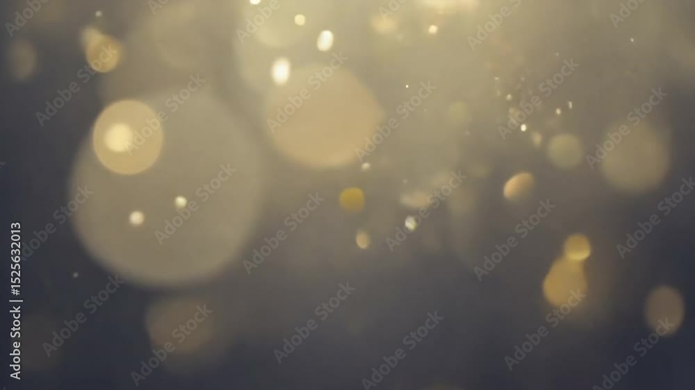 Poster elegant abstract background with shimmering golden particles in warm, blurred atmosphere, creating m