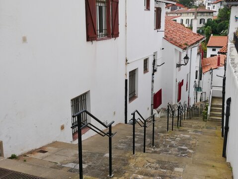 Treppe zum Porto viejo in Getxo Algorta