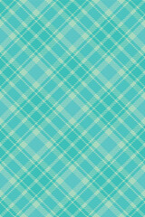Seamless aqua and mint green plaid pattern. Perfect for textile design, wallpaper, or web backgrounds. This vibrant, geometric texture evokes feelings of freshness and tranquility.