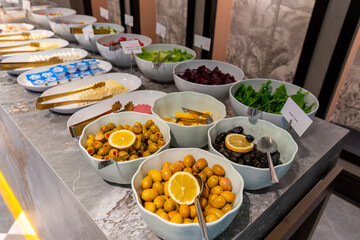 Breakfast Buffet Concept, Breakfast Time in Luxury Hotel