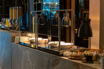 Breakfast Buffet Concept, Breakfast Time in Luxury Hotel