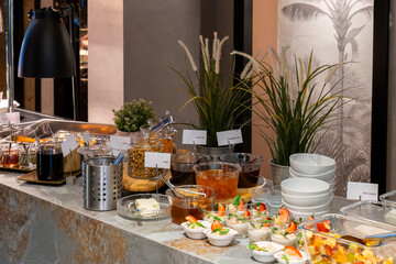 Breakfast Buffet Concept, Breakfast Time in Luxury Hotel