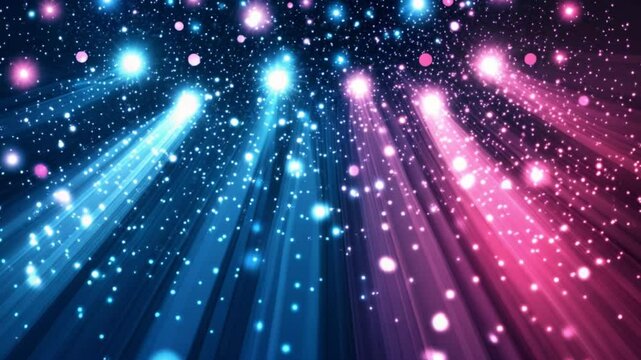 Abstract radiating lightscape