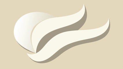 Fototapeta premium Abstract design with soft curves and subtle shadows on a transparent background