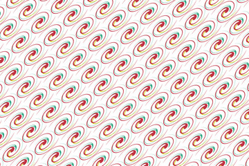 赤い渦巻き模様の壁紙。