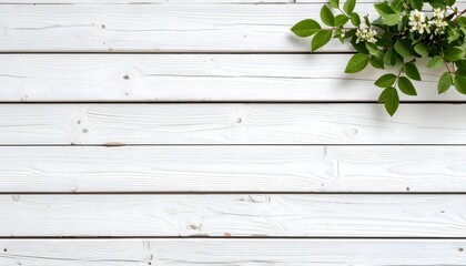 Fototapeta premium Abstract background Close-up texture of rustic wooden planks with whitewashed paint