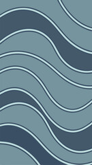 Obraz premium Abstract wavy blue and gray pattern with curves seamless modern design