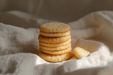 Cookies with white background. 
