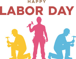 Happy Workers day or international Labor day concept background. labor day and may day celebration design.