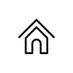 Home button UI icon vector