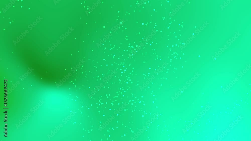 Poster Abstract Green Background with Sparkling Particles Seamless Loop Animation for Motion Graphics