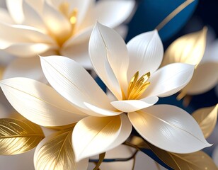 Close-up of elegant white flowers