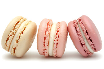 Pastle color of macaron with white background. Suitbale for markerting and advertising. 