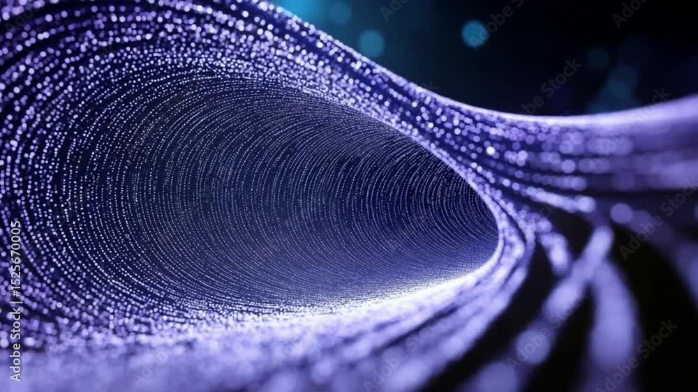 Poster cosmic passage: an abstract, futuristic tunnel of light, swirling with cosmic dust and ethereal ener