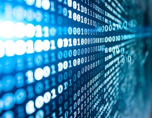 Abstract digital binary code background (1)