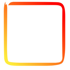 Orange boxes with checkmarks are versatile vector illustrations for advertising, business, and office designs, providing a blank frame or border for notes, signs, and labels