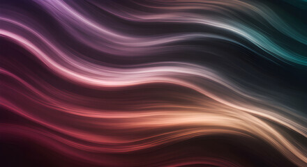Fototapeta premium Elegant Abstract Wavy Lines with Gradient Light Effects and Smooth Flow